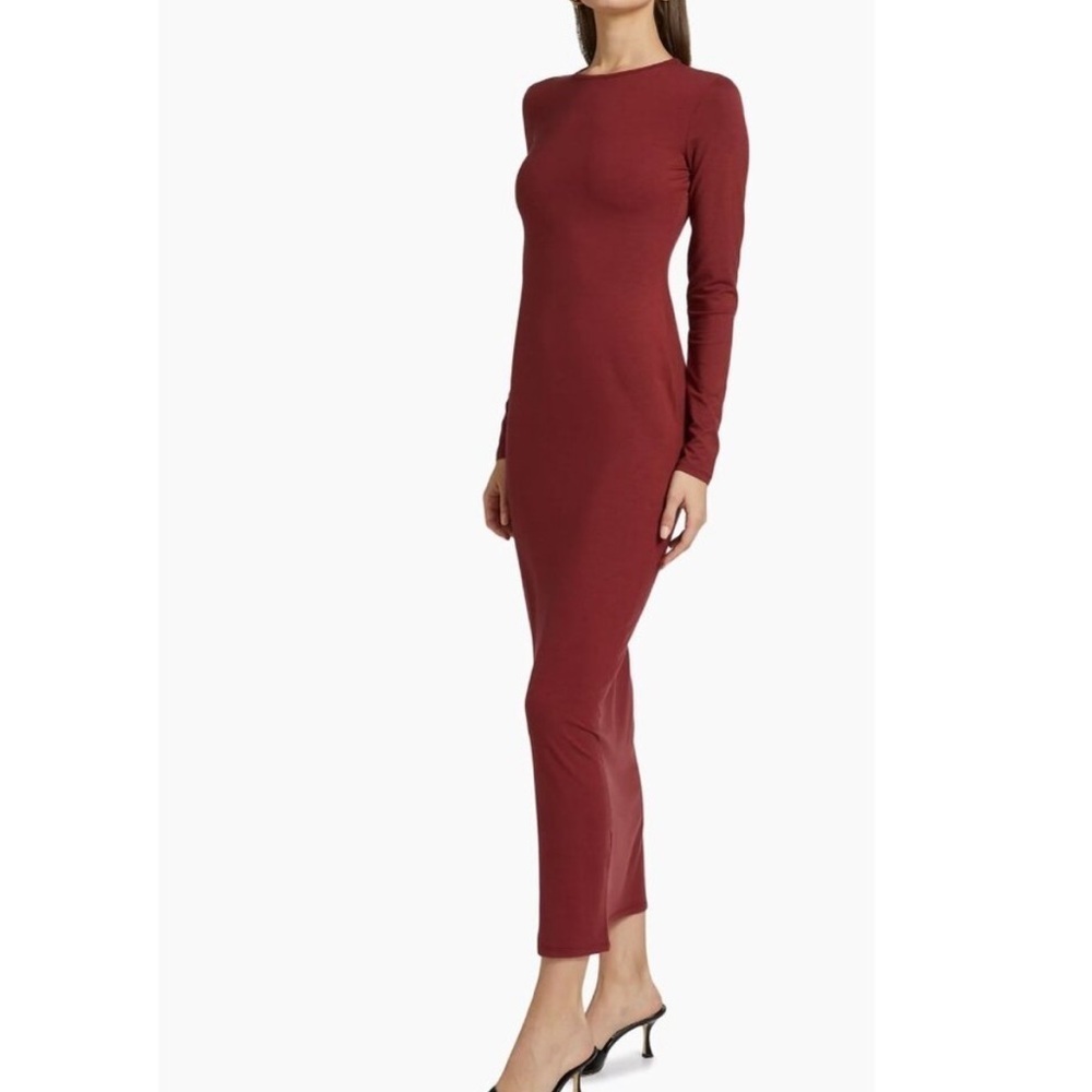 Reformation Tommie Burgundy Knit Maxi Dress Size XS
